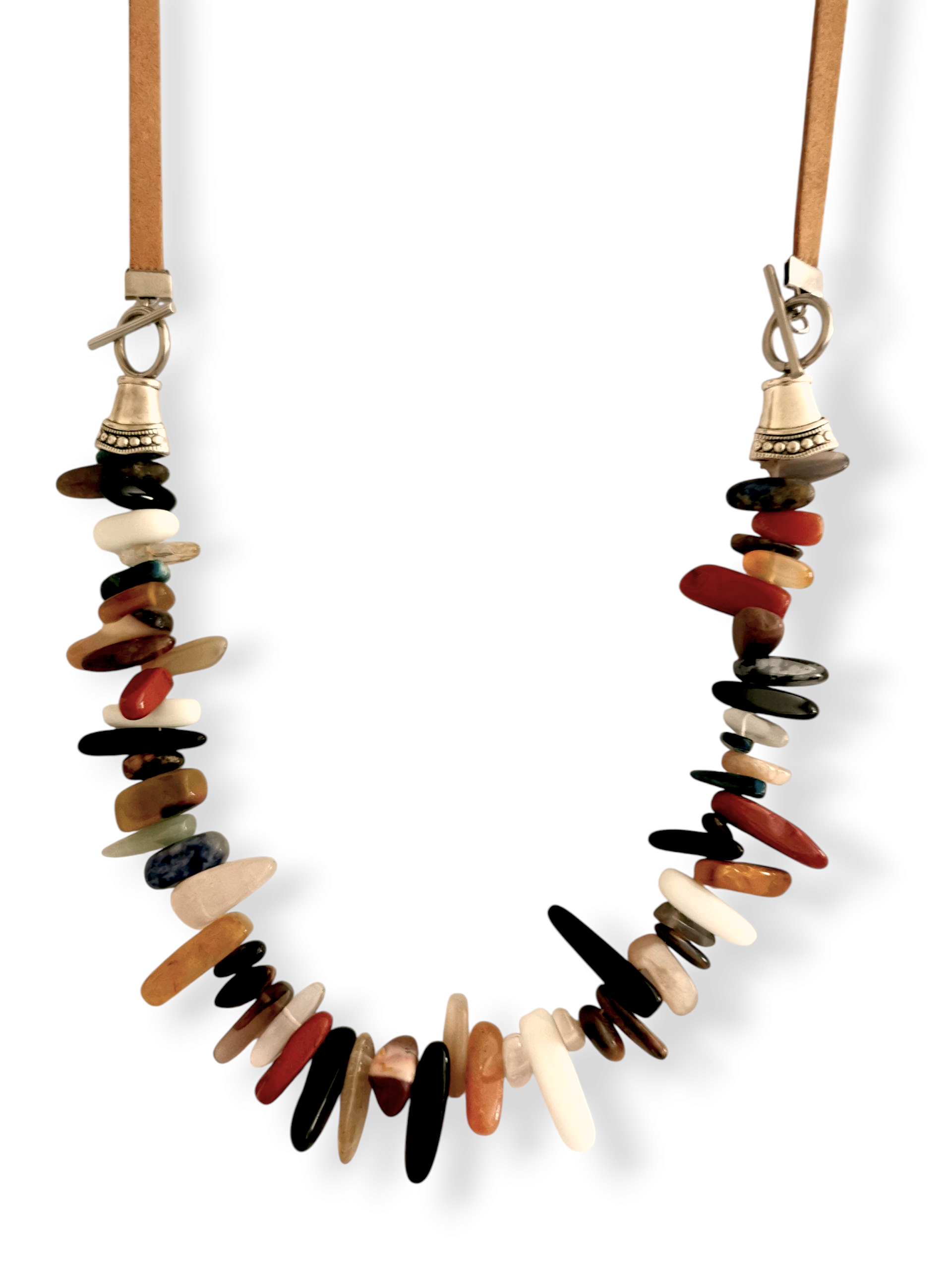 Collar Multicolor tiento beige