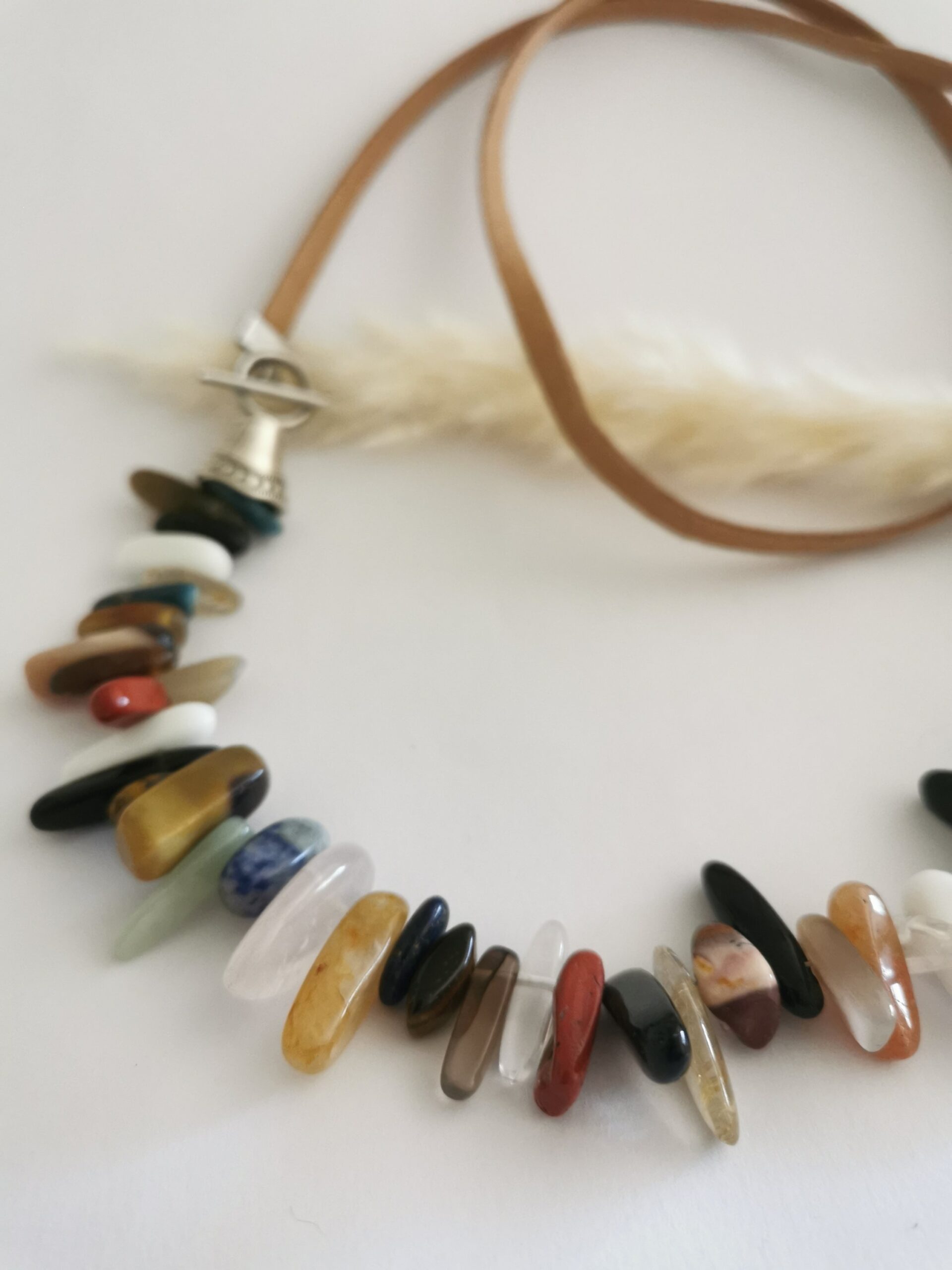 Collar Multicolor tiento beige - Imagen 3